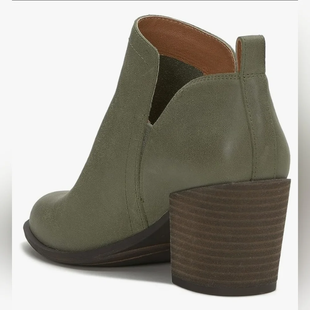 Lucky Brand Branndi Bootie in Olive Night, Size 8, NWOT